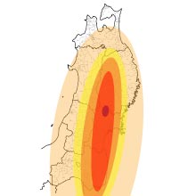 東日本大震災 地震範囲